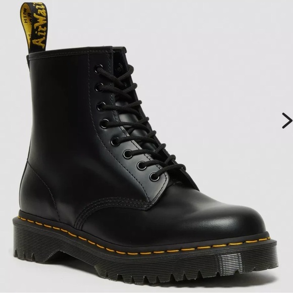 Dr. Martens Shoes - Dr. Martens 1460 Bex Black Smooth Leather Combat Boots | Size 5